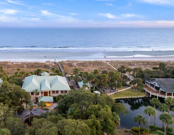Sun loungers, beach towels