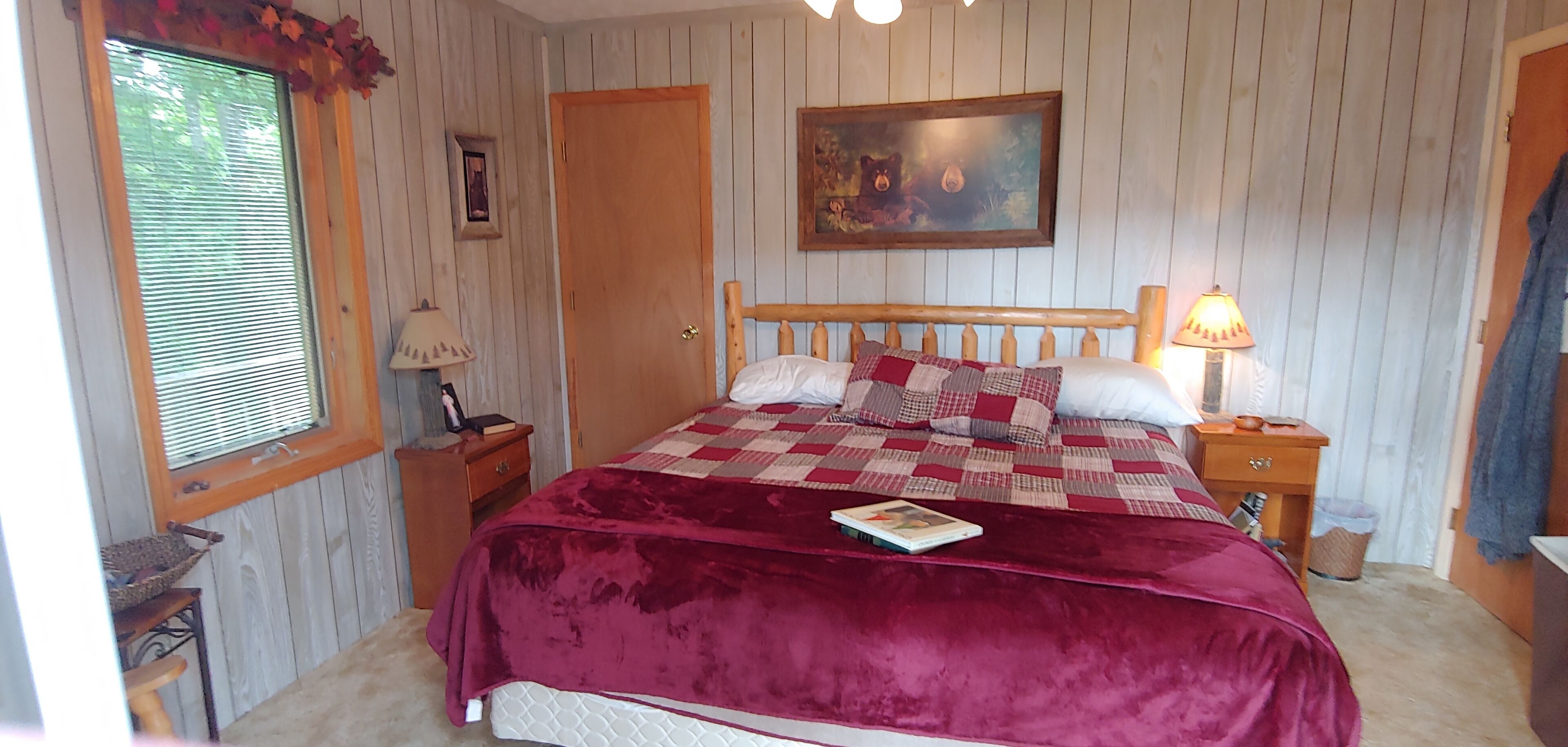 Enjoy beautiful mountain views from the porch