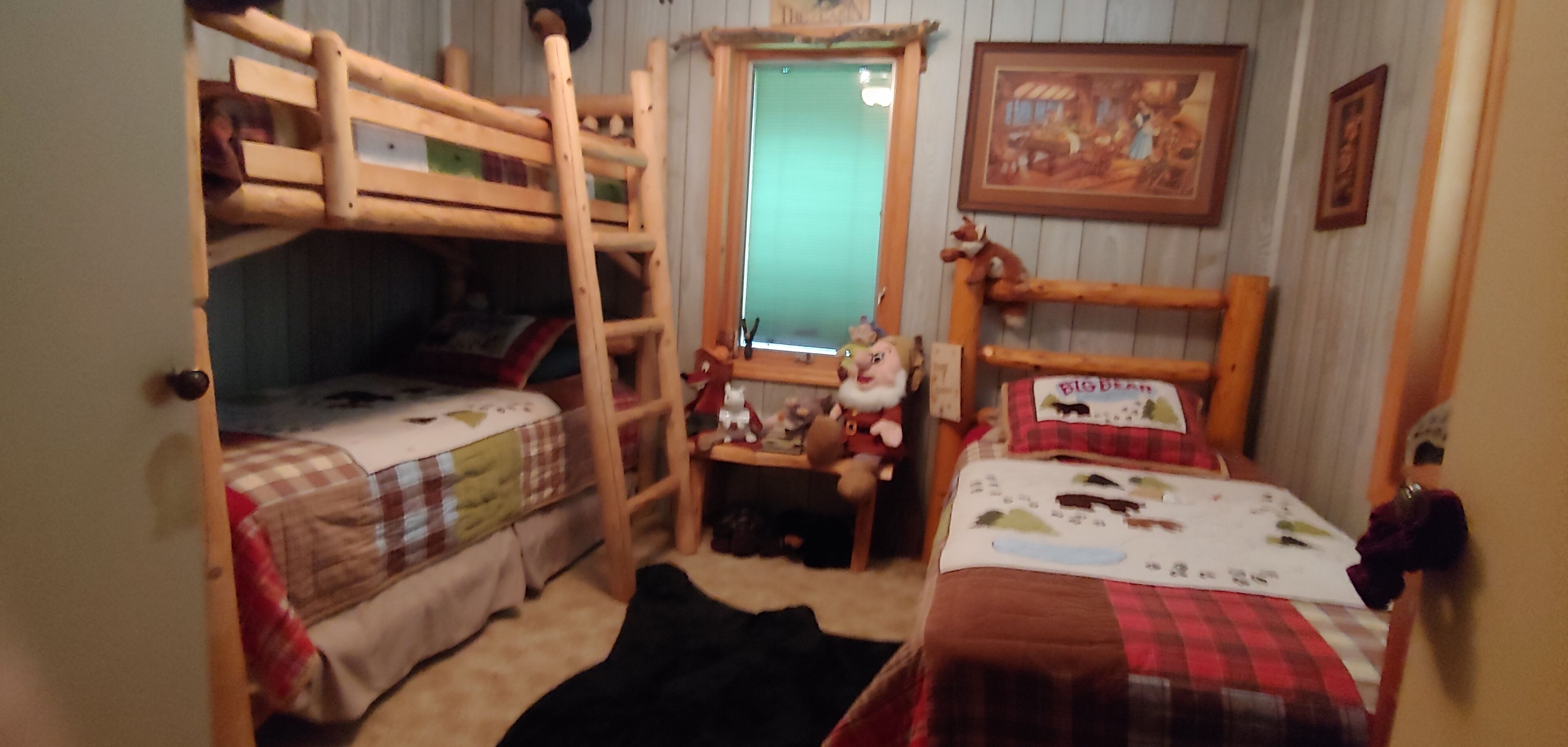 Enjoy beautiful mountain views from the porch