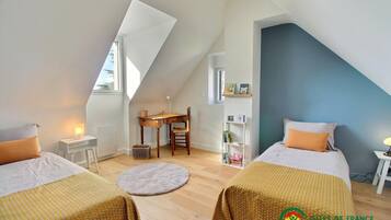 3 chambres, fer et planche Ă repasser, Wi-Fi gratuit, draps fournis