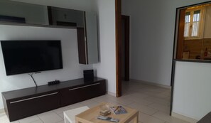 TV connectée, cheminée