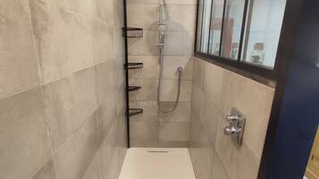 Shower, hair dryer