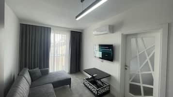 Design Suite | 1 bilik tidur, meja, Wi-fi percuma, cadar katil