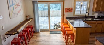 In town, close to the trails, fully fenced in yard!