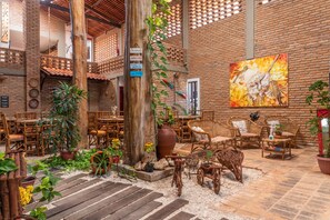 Living area - Pousada barra sol  (Barra de São Miguel)