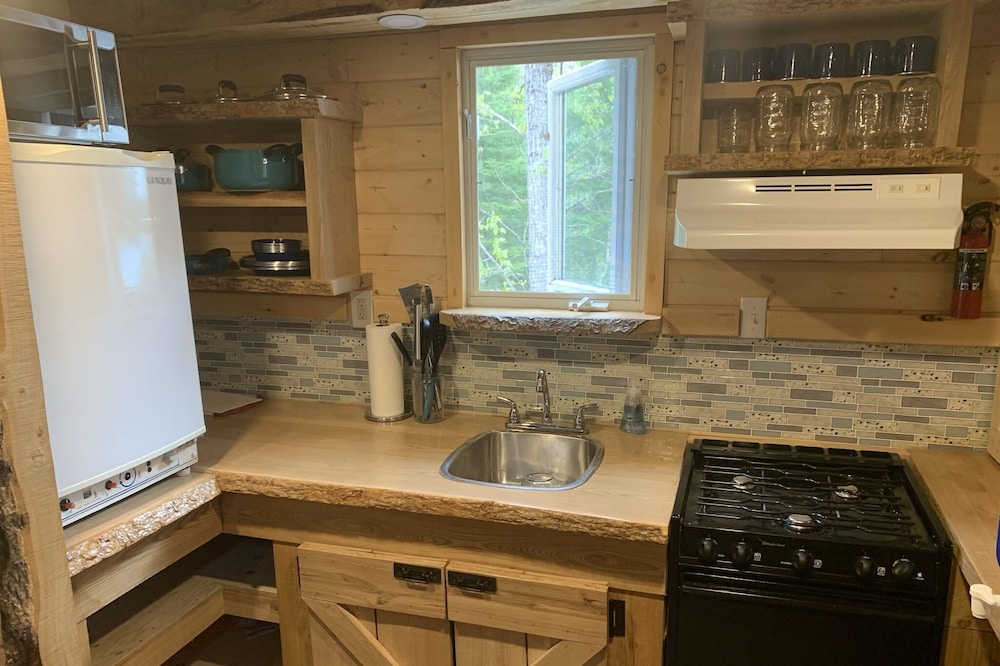 Rustic off grid cabin