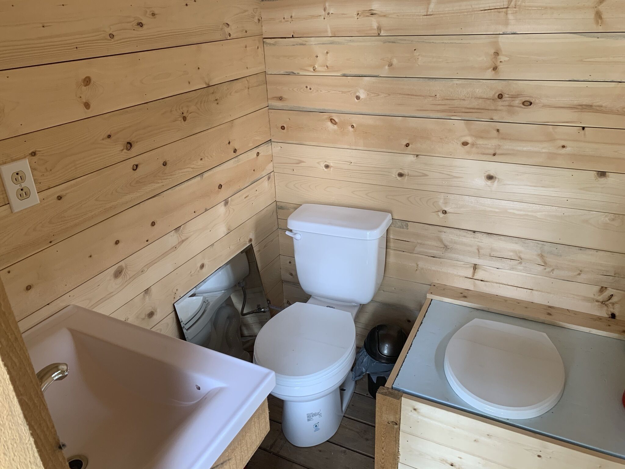 Rustic off grid cabin