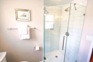 Regadera, secadora de cabello, bidet, toallas 