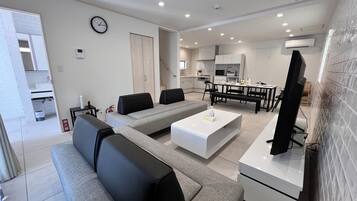 Grandioso Okinawa Pool Villa Onna 7F | Living area | 50-inch LCD TV with digital channels