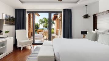 Villa, plusieurs lits (Kalinago) | 1 chambre, draps en coton égyptien, literie de qualité supérieure