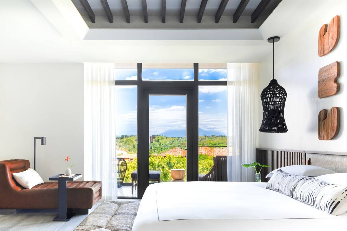 Quarto premium, 2 camas Queen (Canopy view) | Lençóis italianos Frette, roupas de cama premium