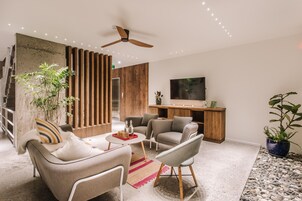 45-inch TV with satellite channels