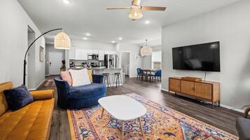 Smart TV, foosball, table tennis