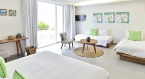 Chambre Familiale, vue jardin | Vue de la chambre