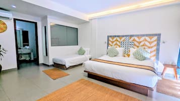 Familiekamer, uitzicht op zee | Kameruitzicht