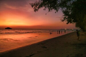 Beach nearby, white sand