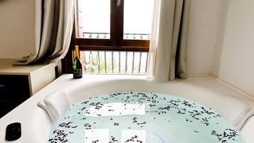 Luxury Room, Jetted Tub (Verbena) | Down duvets, minibar, in-room safe, blackout curtains