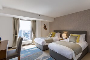 2 slaapkamers, een kluis op de kamer, een strijkplank/strijkijzer