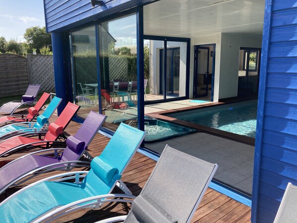 Indoor pool, a heated pool