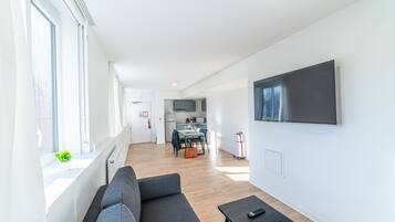 Familienapartment, 2 Schlafzimmer | 1 Schlafzimmer, kostenloses WLAN, Bettwäsche