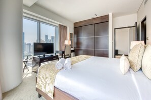 1 soverom, safe på rommet, strykejern/-brett og wi-fi (inkludert)