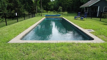 Piscine extérieure, piscine chauffée