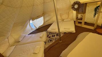 Tenda Keluarga | 1 kamar tidur, seprai premium, dan seprai linen