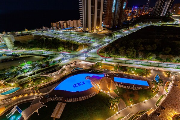 Una piscina climatizada