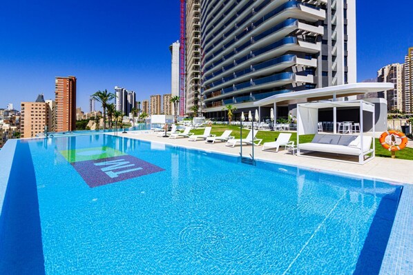 A heated pool