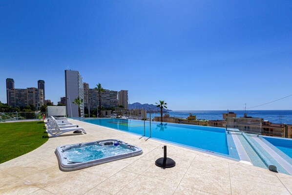 A heated pool