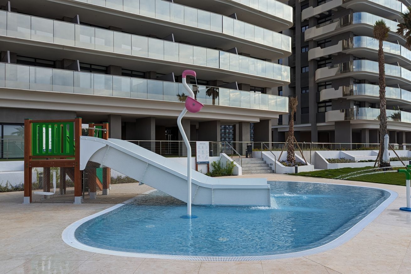 Una piscina riscaldata