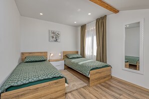 1 makuuhuone, vuodevaatteet