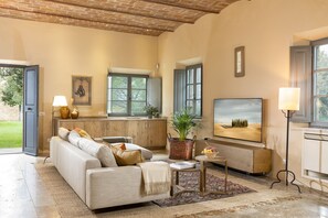 Smart TV, fireplace, stereo, printers - Recently restored Villa in Tuscany, sleeps 12, sw.pool,  gym, big garden. (San Giovanni d' Asso)