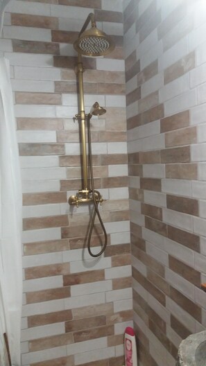 Dusche, Haartrockner, Bidet, Handtücher