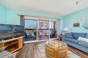 Flat-screen TV, DVD player - Silver Shores 303 - A Beautiful 2 Bedroom Condo Just Steps Away From the Beach! (Ocean City)