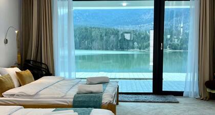 Incredible room with lake view at Lake Colibita, next to the lake.