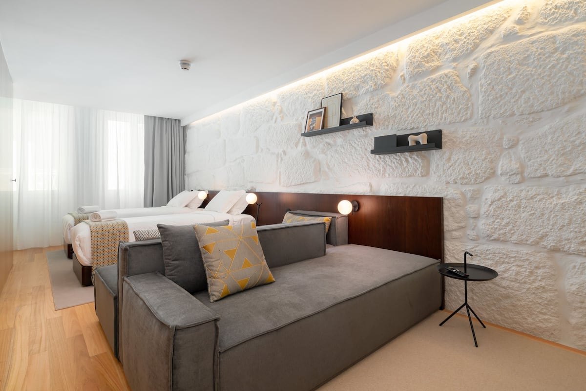Premium bedding, memory-foam beds, in-room safe, individually decorated