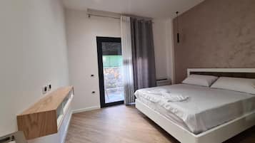 Hypo-allergenic bedding, memory-foam beds, desk, soundproofing
