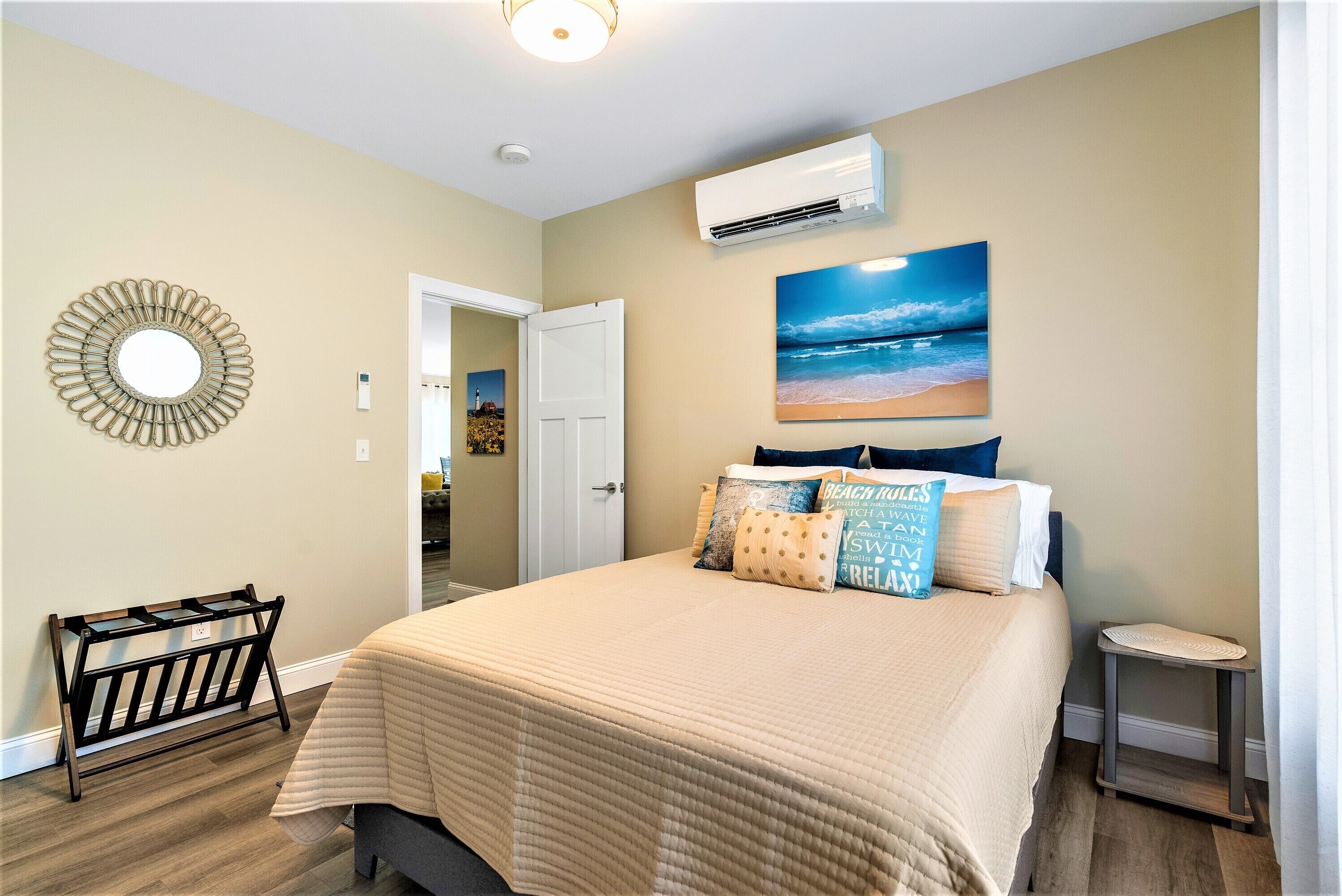 2 dormitorios, cuna de viaje, wifi gratis y ropa de cama