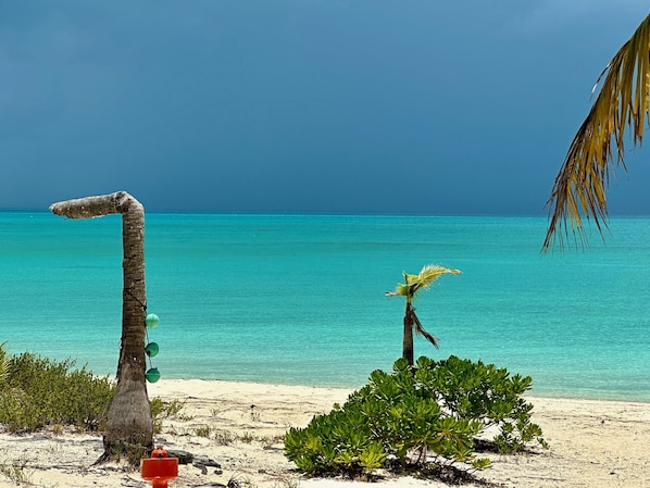 Sun-loungers, beach towels