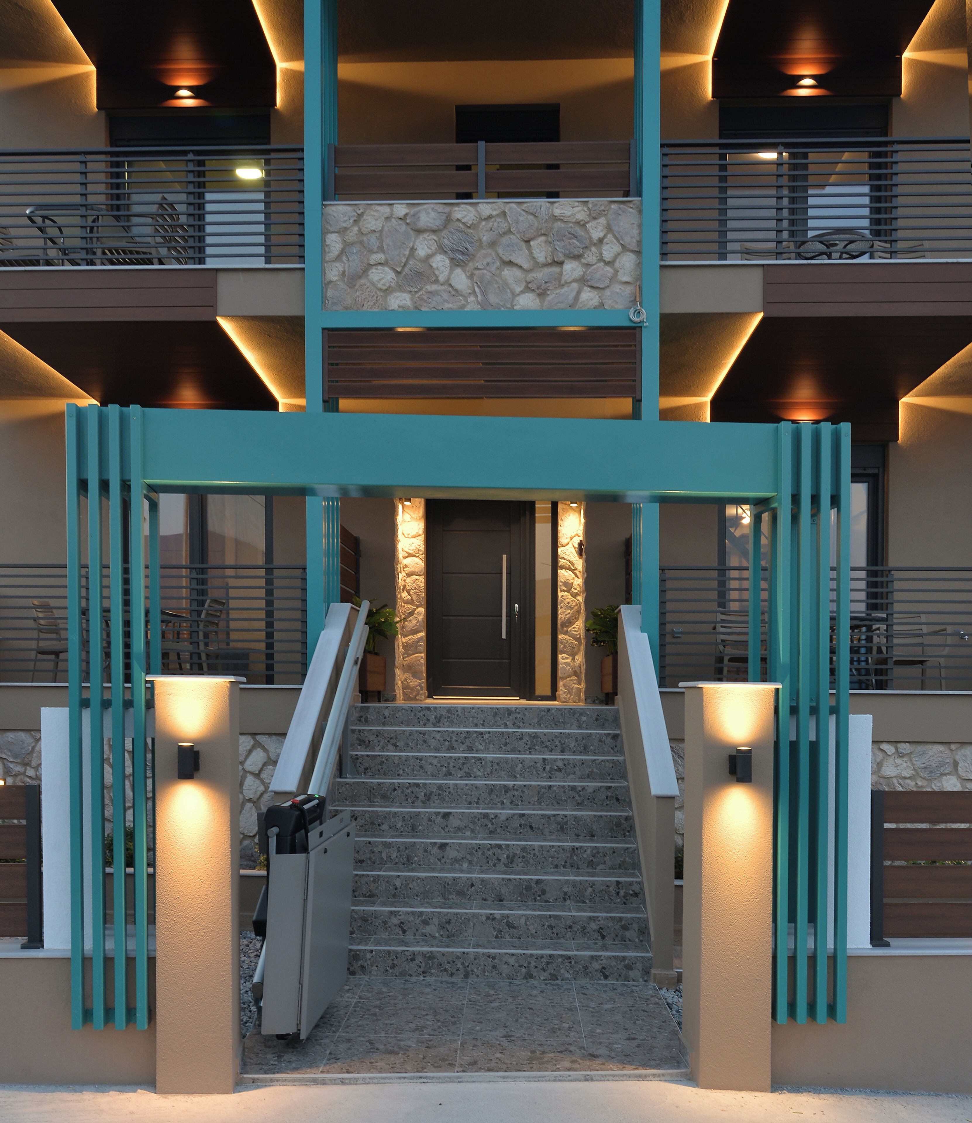 Façana frontal de l'allotjament