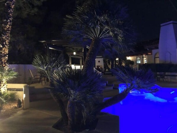 Piscina externa, piscina aquecida