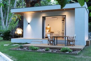 Junior-Ferienhütte, zum Garten hin | Außenbereich