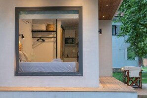 Junior-hytte - have-område | Udendørsområde