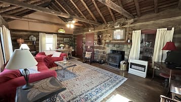 Fernseher, Kamin, Bücher