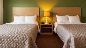 Room, 2 Queen Beds, Non Smoking | Premium bedding, memory foam beds, blackout drapes, iron/ironing board