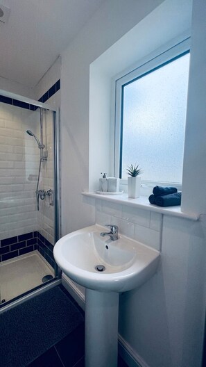 Towels, soap, shampoo