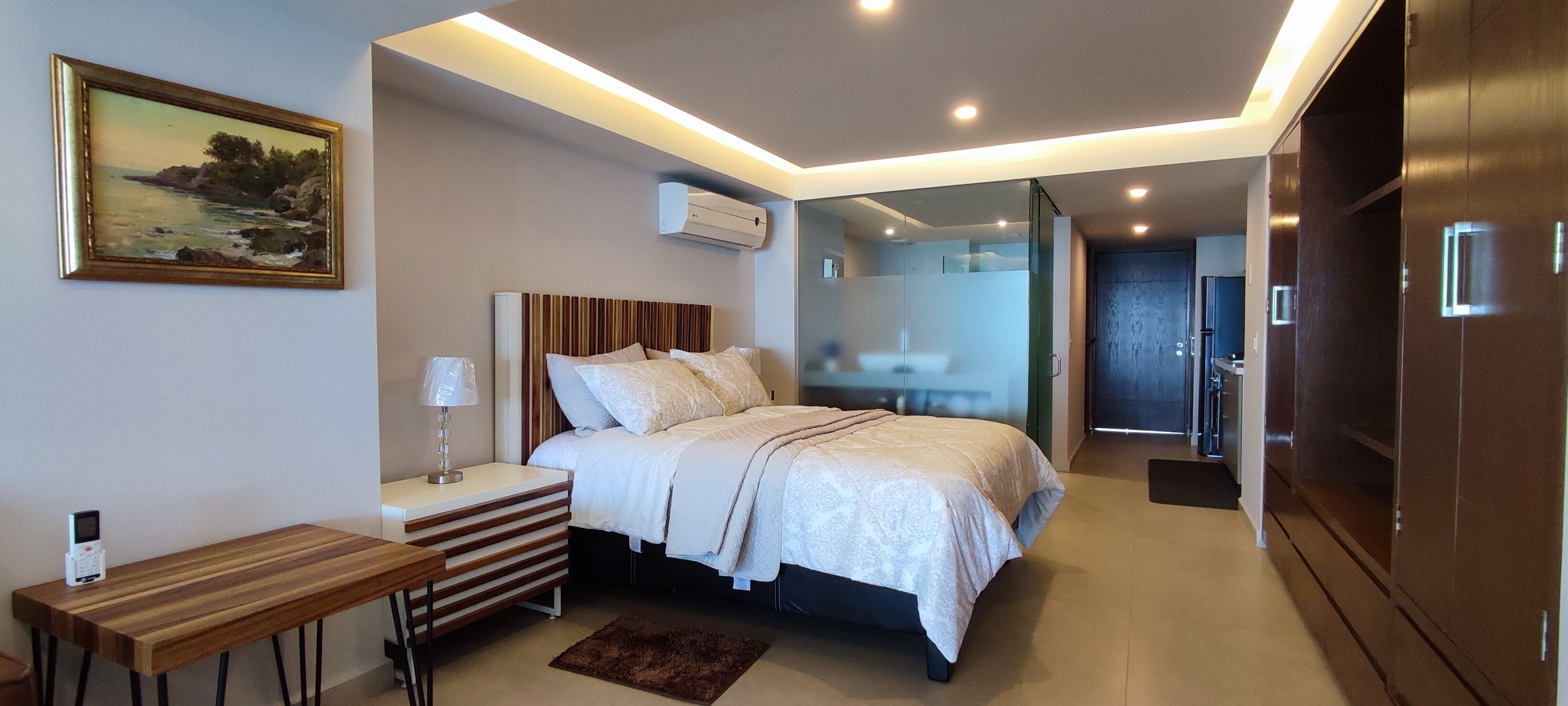 Comfortable studio with a great view.