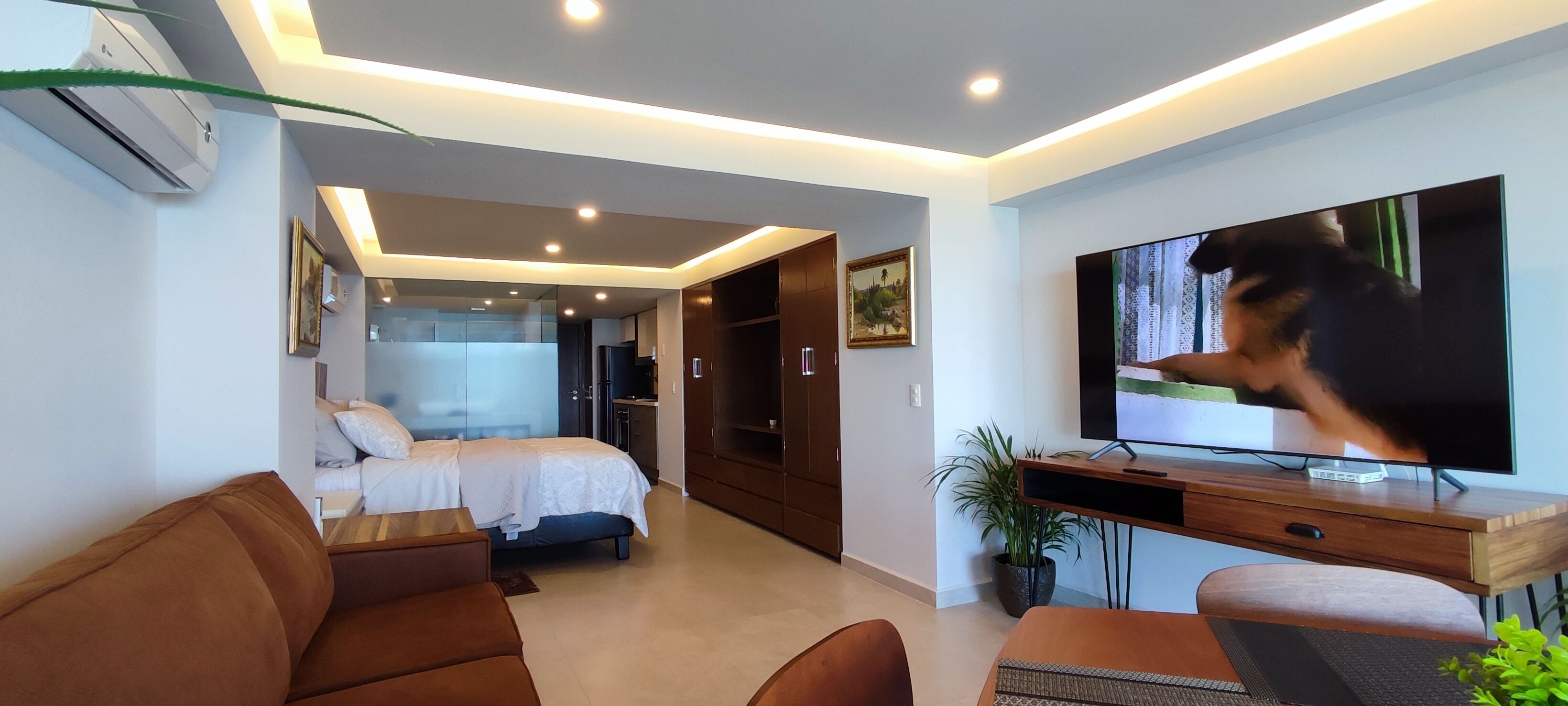 Comfortable studio with a great view.