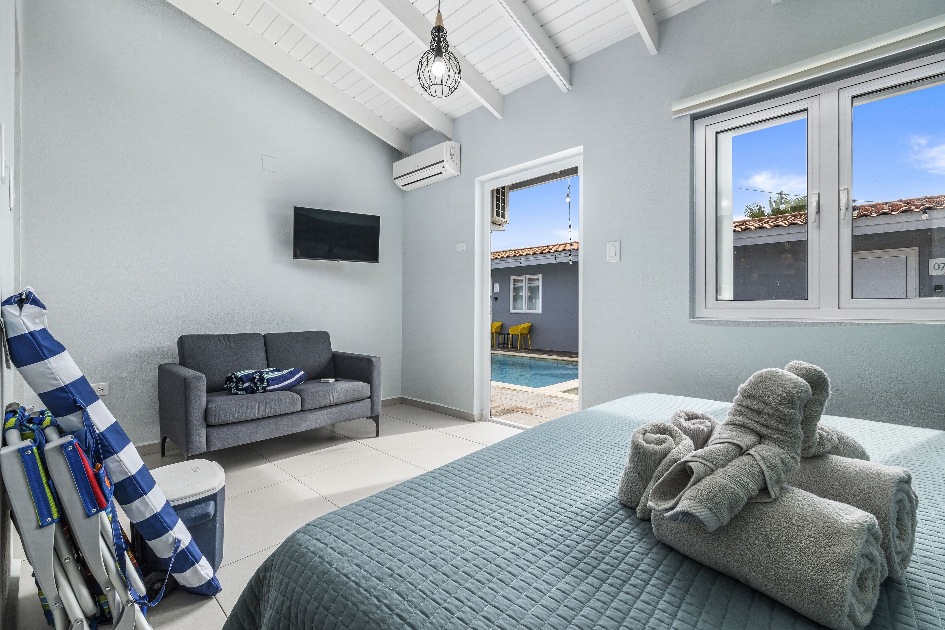 1 slaapkamer, een kluis op de kamer, reisbedje, gratis wifi